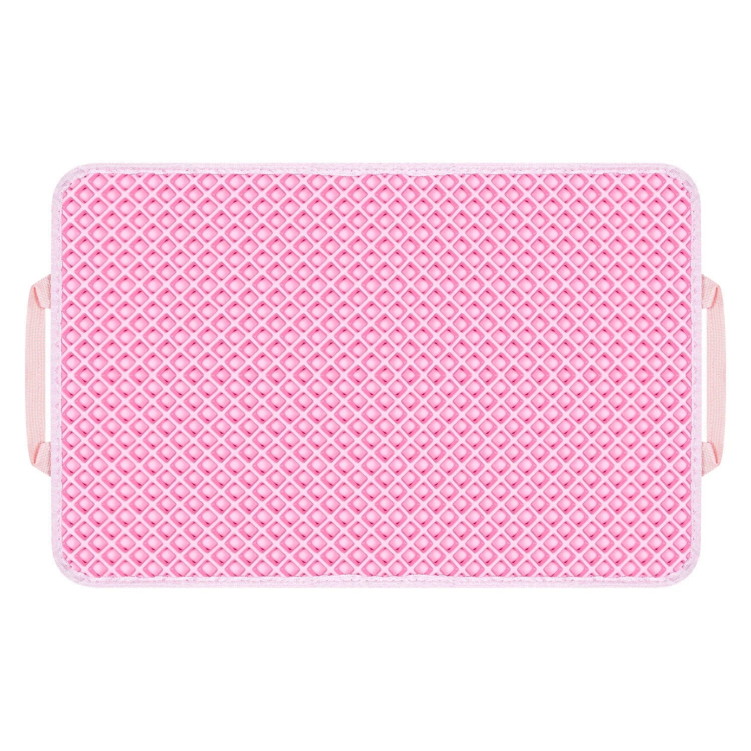 Double Layer anti Tracking Waterproof Cat Litter Trapping Mat Pink