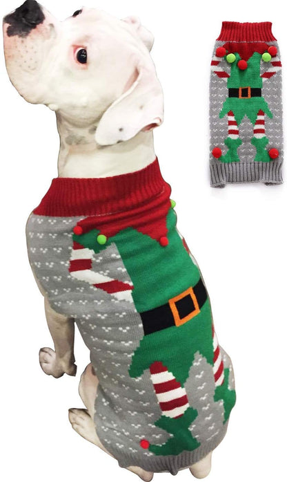 Ugly Christmas Dog Sweaters Pet Dog Winter Knitwear Warm Clothes